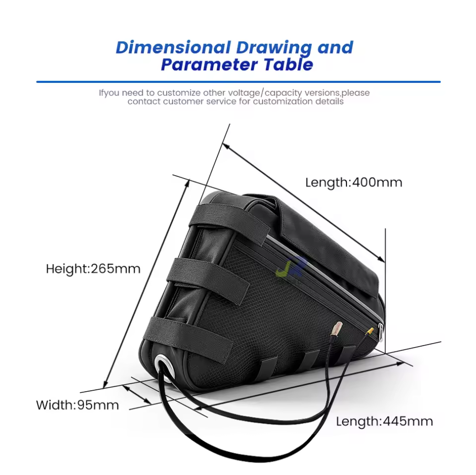 Custom 48V 30Ah / 40Ah / 50Ah Triangle-Pack Lithium Battery for Electric Mountain Bikes