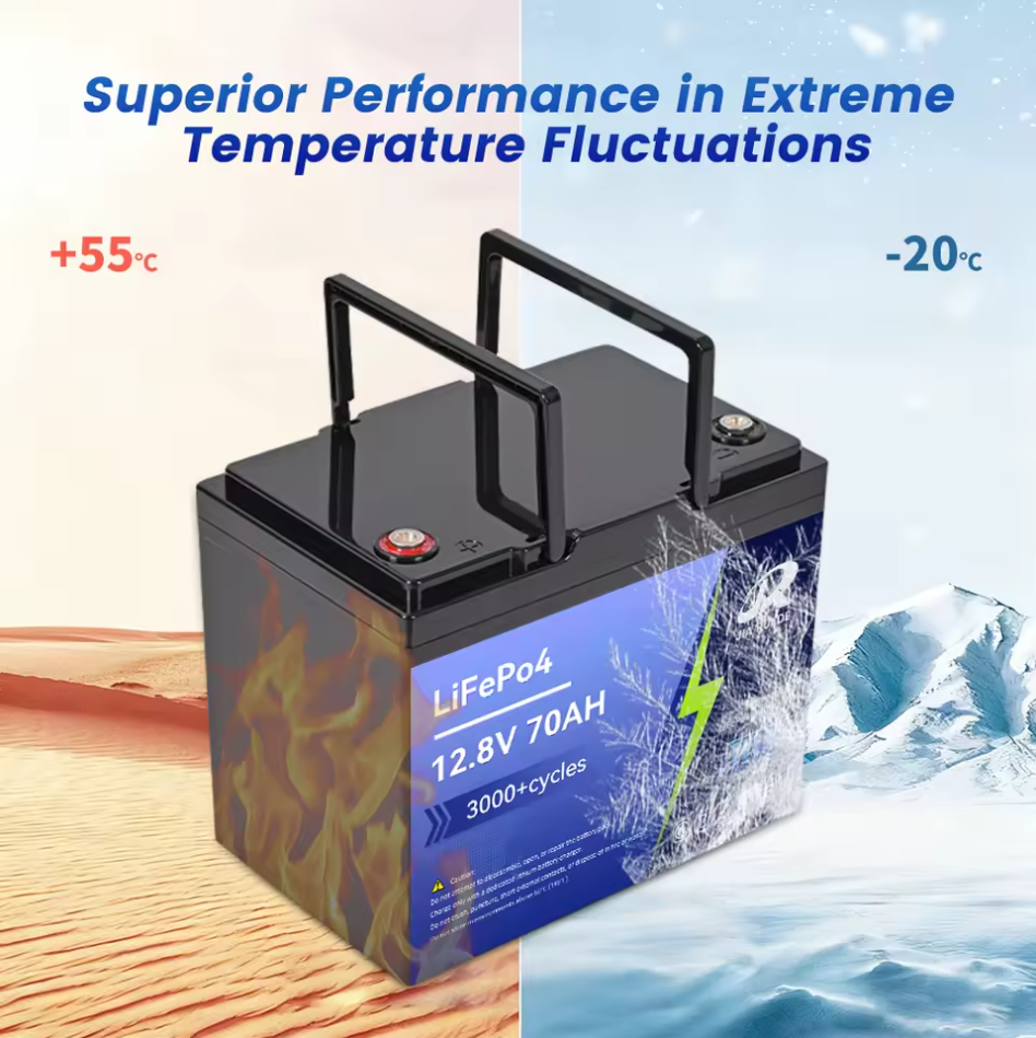 Custom 12.8V 70Ah LiFePO4 Battery (Lead-Acid Battery Replacement)