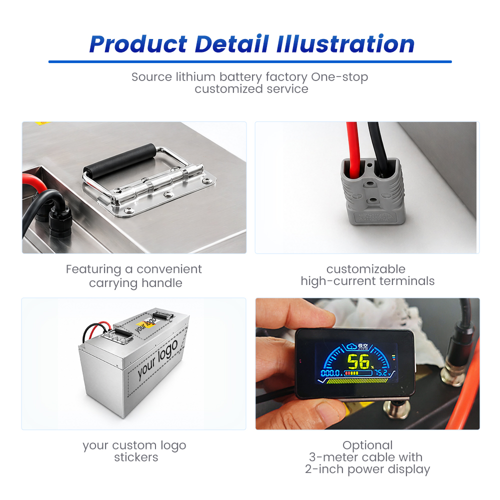 Customized 60V metal-cased high-range, long-life electric tricycle lithium battery